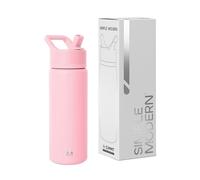 Simple Modern Kids Water Bottle with Straw| Leak Proof Insulated Stainless Steel Bottle for Girls, Boys | Summit Collection | 530ml | Blush