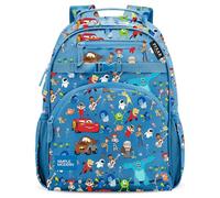 Simple Modern Large Disney Pixar Kids Backpack for School Girls and Boys | Elementary Backpack for Teen | Fletcher Collection | Kids - 16" tall | Pixar Mashup on Blue