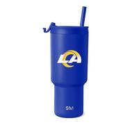 Simple Modern Los Angeles Rams Tumbler with Flip Lid, Straw 30oz | NFL