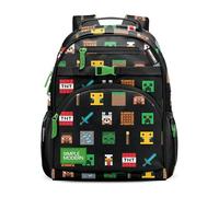Simple Modern Minecraft Medium Backpack for Girls and Boys | Primary School Kids Backpack | Fletcher Collection | Kids - 15" Tall | Minecraft Mashup