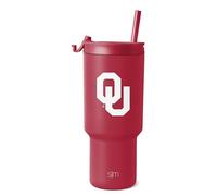 Simple Modern Officially Licensed Collegiate Oklahoma Sooners 30 oz Tumbler with Flip Lid and Straws | Insulated Cup Stainless Steel | Gifts for Men Women | Trek Collection | University of Oklahoma