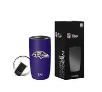 Simple Modern Officially Licensed NFL Baltimore Ravens 16oz Travel Coffee Tumbler with Flip Lid | Stainless Steel Cup | Football Gifts for Men, Women | Voyager Collection | Baltimore Ravens