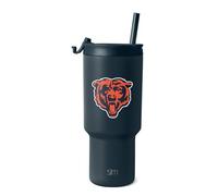 Simple Modern Officially Licensed NFL Chicago Bears 30 oz Tumbler with Flip Lid and Straws | Insulated Cup Stainless Steel | Gifts for Men Women | Trek Collection | Chicago Bears
