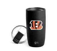 Simple Modern Officially Licensed NFL Cincinnati Bengals 16oz Travel Coffee Tumbler with Flip Lid | Stainless Steel Cup | Football Gifts for Men, Women | Voyager Collection | Cincinnati Bengals