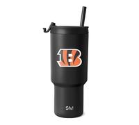 Simple Modern Officially Licensed NFL Cincinnati Bengals 30 oz Tumbler with Flip Lid and Straws | Insulated Cup Stainless Steel | Gifts for Men Women | Trek Collection | Cincinnati Bengals