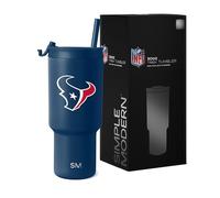 Simple Modern Officially Licensed NFL Houston Texans 30 oz Tumbler with Flip Lid and Straws | Insulated Cup Stainless Steel | Gifts for Men Women | Trek Collection | Houston Texans
