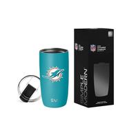 Simple Modern Officially Licensed NFL Miami Dolphins 16oz Travel Coffee Tumbler with Flip Lid | Stainless Steel Cup | Football Gifts for Men, Women | Voyager Collection | Miami Dolphins