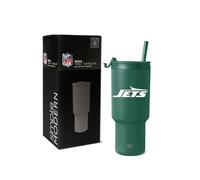 Simple Modern Officially Licensed NFL New York Jets 30 oz Tumbler with Flip Lid and Straws | Insulated Cup Stainless Steel | Gifts for Men Women | Trek Collection | New York Jets