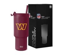 Simple Modern Officially Licensed NFL Washington Commanders 30oz Tumbler with Flip Lid and Straws | Insulated Cup Stainless Steel | Gifts for Men Women | Trek Collection | Washington Commanders