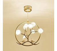 Simple Modern Pendant Lighting Firefly Bird 9 Lights Chandelier Matte Acrylic Lampshade Pendant Lighting Fixture for Kitchen Dining Room Bar Hotel-Golden White Light Matte axon. It's so Kind of y