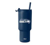 Simple Modern Seattle Seahawks Tumbler with Flip Lid, Straw 30oz | NFL