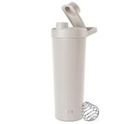 Simple Modern Stainless Steel Shaker Bottle with Ball 24oz | Metal Insulated Cup for Protein Mixes, Shakes and Pre Workout | Rally Collection | 710ml | Almond Birch