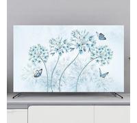 Simple Modern Style Tv Cover, Cloth Modern Art Wall-Mounted Dustproof TV Screen Protector Dust Proof Cover, Liquid Crystal Display Protective Case Dustproof(Color:Color4,Size:65inch)
