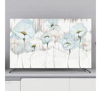 Simple Modern Style Tv Cover, Cloth Modern Art Wall-Mounted Dustproof TV Screen Protector Dust Proof Cover, Liquid Crystal Display Protective Case Dustproof(Color:Color1,Size:40-43inch)