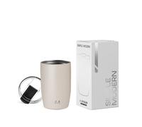 Simple Modern Travel Coffee Mug Tumbler with Flip Lid | Insulated Stainless Steel Iced Coffee Cup | Gifts for Women & Men | Voyager Collection | 350ml | Almond Birch