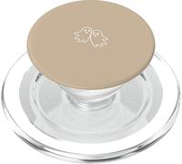 Simple Modern Two Ghosts Outline - Beige PopSockets PopGrip for MagSafe