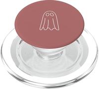 Simple Modern Two Ghosts Outline - Rose PopSockets PopGrip for MagSafe