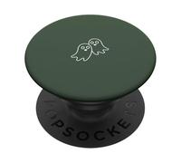 Simple Modern Two Ghosts Outline - Sage Green PopSockets Adhesive PopGrip