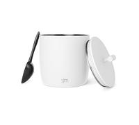 Simple Modern Vacuum Insulated Ice Bucket with Lid and Scoop | For Cocktail, Champagne, Wine, Beer, & Hosting | Stainless Steel 100oz Capacity for Large Parties | Rocks Collection | Winter White