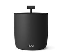 Simple Modern Vacuum Insulated Ice Bucket with Lid and Scoop | for Cocktail, Champagne, Wine, Beer, & Hosting | Stainless Steel 100oz Capacity for Large Parties | Rocks Collection | Midnight Black