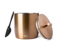 Simple Modern Vacuum Insulated Ice Bucket with Lid and Scoop | For Cocktail, Champagne, Wine, Beer, & Hosting | Stainless Steel 100oz Capacity for Large Parties | Rocks Collection | Metallic Gold