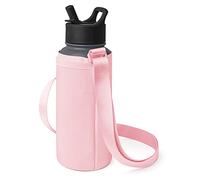 Simple Modern Water Bottle Carrier Sling with Adjustable Strap | Bottle Holder Sleeve for Walking, Hiking and Traveling | Summit Collection | Blush