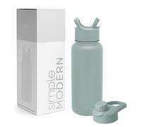 Simple Modern Water Bottle with Straw and Chug Lid | Insulated Stainless Steel Bottle for Sports Gym | Summit Collection | 950ml | Sea Glass Sage