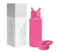 Simple Modern Water Bottle with Straw and Chug Lid | Insulated Stainless Steel Thermos for Sports Gym | Summit Collection | 950ml | Raspberry Vibes