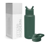 Simple Modern Water Bottle with Straw and Chug Lid | Insulated Stainless Steel bottle for Sports Gym | Summit Collection | 950ml | Forest