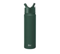 Simple Modern Water Bottle with Straw | Insulated Stainless Steel Bottle for Sports Gym | Summit Collection | 650ml | Forest