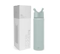 Simple Modern Water Bottle with Straw | Insulated Stainless Steel Thermos for Sports Gym | Summit Collection | 650ml 22oz | Sea Glass Sage