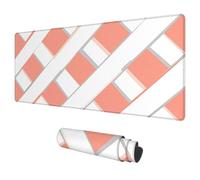 Simple Mouse Mat Large 1500x800 mm Gaming Mouse Pad Geometry Mousepad Waterproof Desk Pad Keyboard Mat for Computer Accessories Mousemat with Non-Slip Base Stitched Edges for Gifts for Men Office A-40