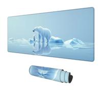 Simple Mouse Mat Large 800x300 mm Gaming Mouse Pad Animal Mousepad, Waterproof Desk Pad Keyboard Mat for Computer Accessories, Mousemat with Non-Slip Base Stitched Edges for Gifts for Men Office A-60