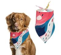 Simple Natural Shapes Dog Bandana Triangle Dog Scarf Washable Polyester Dog Bibs Cute Pet Bandana for Medium Large Dogs Puppy and Cats