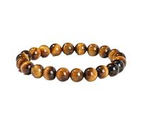 Simple Natural Stone Bead Bracelets for Women Amethyst Turquoise Crystal Elastic Yoga Wrist Gifts(8mm,C)
