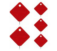 Simple Needle Threader, Automatic Needle Threaders for Hand Sewing, Square Sewing Machine Needle Threader Needle Threader Tool, Needle Threader for Sewing Machine (5pcs red)