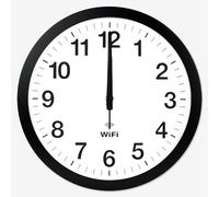 Simple Nordic Modern Wall Clock, WiFi Wall Clock, Modern Simple Wall Clock, Silence Battery Operated, for Living Room/Home/Kitchen/Bedroom/Office/School Decor,Black,12 inch