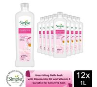 Simple Nourishing Bath Soak 1L - Pack of 12