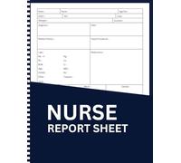 Simple Nurse Report Sheet: Daily Nursing Report Templates | Track Patient Notes, Medications, Vitals & Shift Changes | 110 Pages | 8.5 x 11 Inch Nurse Organizer Log Book
