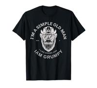 Simple Old Man Gen X Grumpy Monkey Boobs Funny T-Shirt