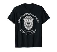Simple Old Man Gen X Grumpy Monkey Sunglasses Humor T-Shirt
