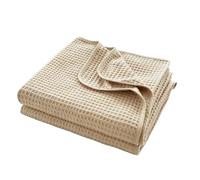 Simple&Opulence 100% Cotton Waffle Blanket for Bed, Sofa, Office, Travel
