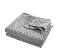 Simple&Opulence 100% Cotton Waffle Blanket for Bed, Sofa, Office, Travel
