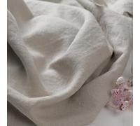 Simple&Opulence 100% Natural Linen Fabric - 140cm Wide Solid Colour Linen Material for Dressmaking, Sewing, Upholstery, Embroidery, Lining, DIY Crafts (Natural,1mx1.4m)