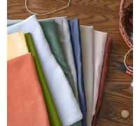 Simple&Opulence 100% Nature Pure Linen Fabric 78 Inch by The Yard, Plain Solid Color Linen Fabric for Sewing, Embroidery, Clothing, Needlework, Bag, Tablecloths, Garments Craft Accessories(Linen)