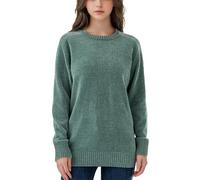 Simple&Opulence Women's Jumper Crewneck,Chenille Warm Pullover Tops for Woman,Casual Long Sleeve Winter Sweater,S-XXL