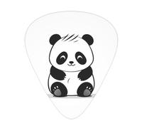Simple Panda Printed pick set - 12 pieces, thin, medium and thick guitar picks, suitable for guitar, bass, electric guitar and ukulele