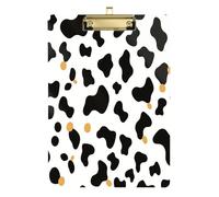 Simple Pattern Cow Print Vector Art Style Storage Box 12 Plastic For Softball Trainers Clipboard Teacher Size 9 x 12