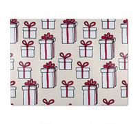 Simple Pattern Dining Glass Chopping Board Benjamin Tate Design Natural One Size