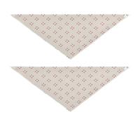 Simple Pattern Four Dots Group Skin Color Dog Bandanas Adjustable Triangle Bibs Kerchief Set Cute Pet Holiday Set for Dogs Cats M